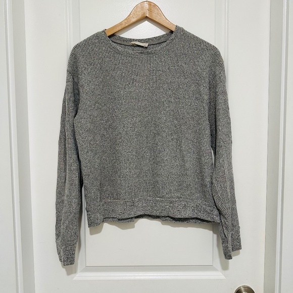 Double Zero Brand Size Large Women’ Grey Long Sleeve Crew Neck Shirt Light Grey - Picture 1 of 8